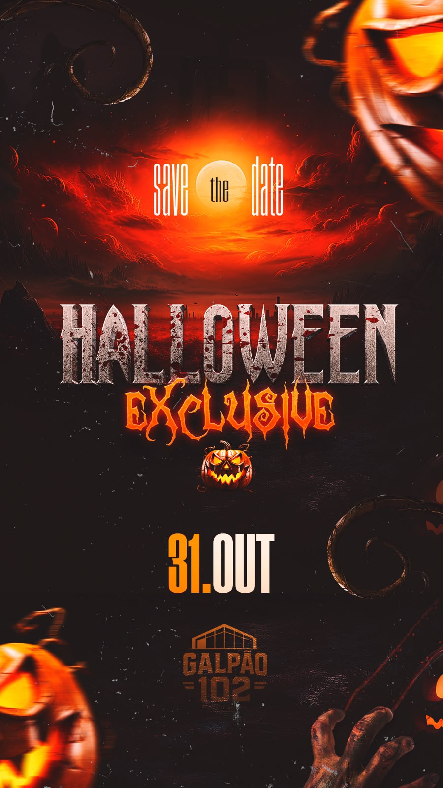 Evento Halloween Exclusive | Galpão 102 - Sete Lagoas